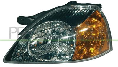 HEADLAMP LEFT H4 ELECTRIC-WITH MOTOR-AMBER LAMP