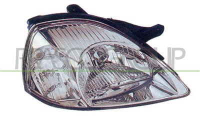 HEADLAMP RIGHT H4 ELECTRIC-WITH MOTOR-CLEAR LAMP