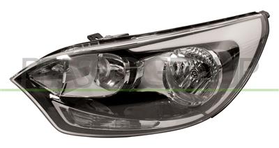 HEADLAMP LEFT H1+H1 ELECTRIC-WITH MOTOR-BLACK-7 PIN