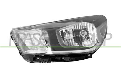 HEADLAMP LEFT H4 ELECTRIC-WITH MOTOR