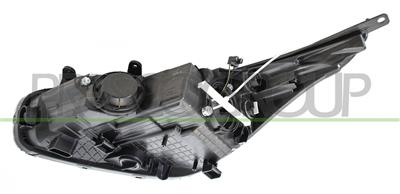 HEADLAMP RIGHT H7+H7+H7 ELECTRIC-WITH MOTOR-WITH DAY RUNNING LIGHT-LED-BLACK