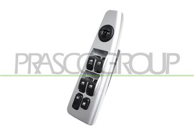 FRONT DOOR LEFT WINDOW REGULATOR PUSH-BUTTON PANEL-GRAY-4 SWITCHES-21 PINS