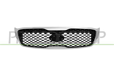 GRILLE CALANDRE-NOIRE AVEC CADRE CHROME'