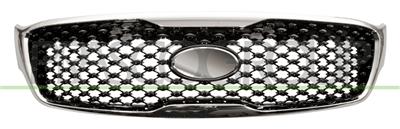 RADIATOR GRILLE-GLOSSY BLACK-WITH CHROME FRAME