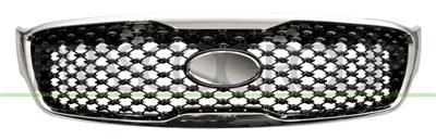 GRILLE CALANDRE - NOIRE BRILLANT AVEC CADRE CHROME'