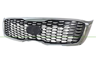 RADIATOR GRILLE-BLACK-WITH CHROME FRAME