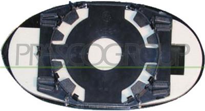 MIRROR GLASS BASE RIGHT-HEATED-CONVEX