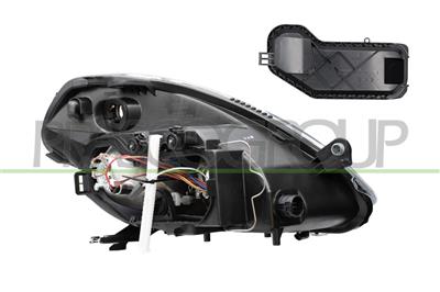 HEADLAMP LEFT H3+H7 ELECTRIC-WITHOUT MOTOR