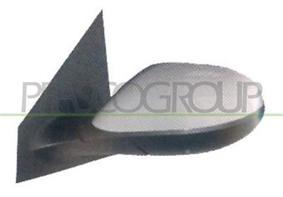 DOOR MIRROR LEFT-CABLE-PRIMED-CONVEX-CHROME