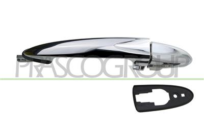 FRONT DOOR HANDLE RIGHT-OUTER-CHROME-WITHOUT KEY HOLE