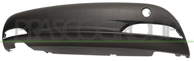 REAR BUMPER SPOILER-BLACK-TEXTURED FINISH-WITH SENSOR CUTTING MARKS FOR PDC NOT FOR CNG CARS