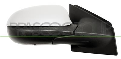 DOOR MIRROR LEFT-ELECTRIC-PRIMED-CONVEX-CHROME