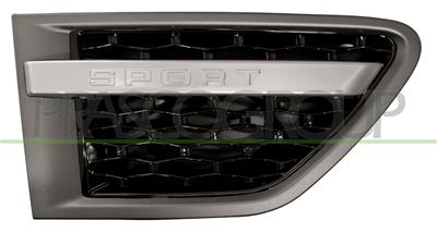GRIGLIA PARAFANGO ANTERIORE DESTRO-GRIGIO SCURO-ARGENTO-NERA MOD. SUPERCHARGED-AUTOBIOGRAPHY MOD. SPORT