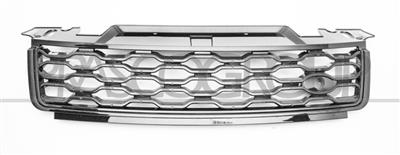 RADIATOR GRILLE-BLACK-GLOSSY PAINTED