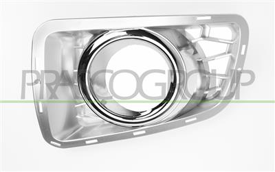 BUMPER GRILLE LEFT-SILVER-WITH FOG LAMP HOLES MOD. AUTOBIOGRAPHY
