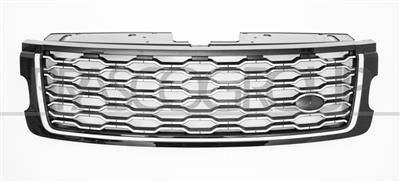 RADIATOR GRILLE-BLACK-GLOSSY/SILVER