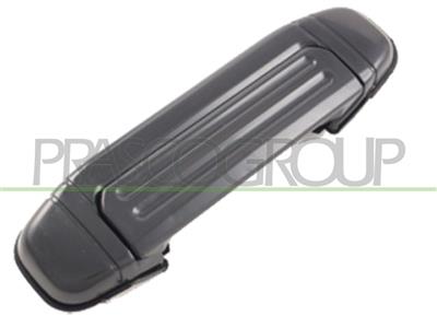 FRONT DOOR HANDLE RIGHT-OUTER-SMOOTH-BLACK