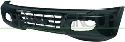FRONT BUMPER-BLACK-WITH WING EXTENSION HOLES