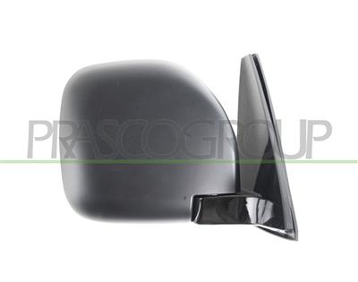 DOOR MIRROR RIGHT-MANUAL BLACK-CONVEX-CHROME