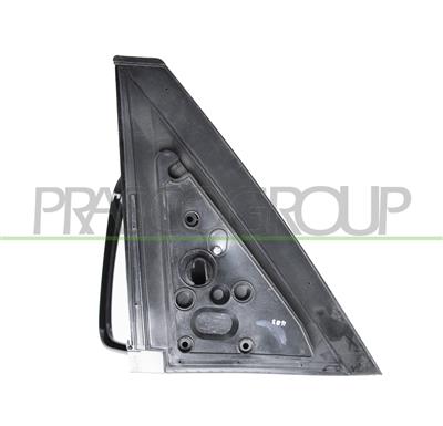 DOOR MIRROR LEFT-MANUAL-BLACK-CONVEX-CHROME