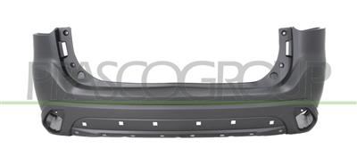 REAR BUMPER-PRIMED-WITH SENSOR CUTTING MARKS-WITH WHEEL-ARCH EXTENSION HOLES