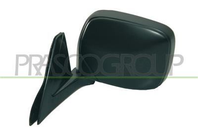 DOOR MIRROR LEFT-MANUAL-BLACK-CONVEX