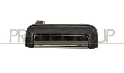 FRONT DOOR HANDLE RIGHT-OUTER-BLACK-WITH CHROME LEVER-