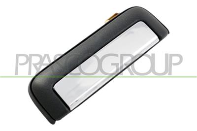 FRONT DOOR HANDLE LEFT+BACK DOOR OUTER-BLACK-WITH CHROME LEVER