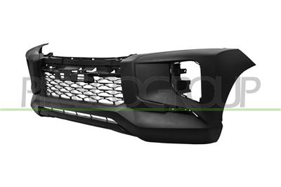 FRONT BUMPER-PRIMED-WITH CENTRE GRILLE-WITHOUT HOLES FOR MOLDINGS