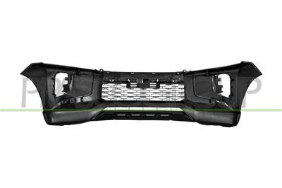 FRONT BUMPER-PRIMED-WITH CENTRE GRILLE-WITHOUT HOLES FOR MOLDINGS