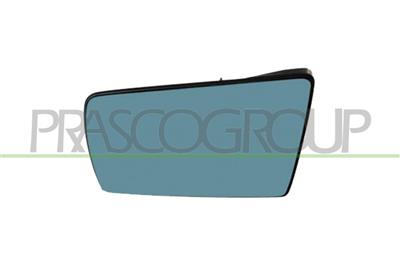 MIRROR GLASS BASE RIGHTHEATED-CONVEX-BLUE