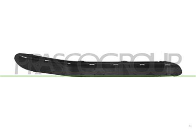 FRONT BUMPER MOLDING LEFT-WITH CHROME MOLDINGS HOLES