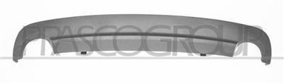 REAR BUMPER SPOILER-BLACK-WITH TWIN ROUND EXHAUST MOD. AMG