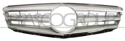 RADIATOR GRILLE-CHROME SILVER/POLISHED-WITHOUT EMBLEM SEAT MOD. AMG