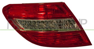 FANALE POSTERIORE DESTRO-SENZA PORTALAMPADA-ROSSO-BIANCO-LED MOD. 4 PORTE