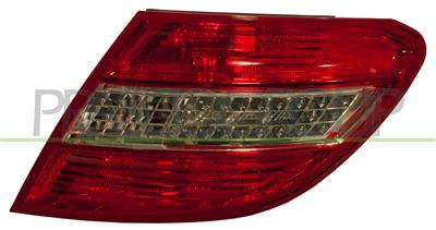 FANALE POSTERIORE SINISTRO-SENZA PORTALAMPADA-ROSSO-BIANCO-LED MOD. 4 PORTE