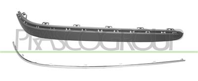 BANDEAU DROIT AVEC MOULURE CHROME-SANS TROUS RADAR PARE-CHOCS ARRIERE