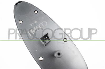 FRONT DOOR LEFT WINDOW REGULATOR PUSH-BUTTON PANEL-BLACK-WITH BLACK RIM-4 SWITCHES-3 PINS