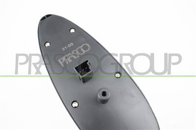 FRONT DOOR LEFT WINDOW REGULATOR PUSH-BUTTON PANEL-BLACK-WITH CHROME RIM-4 SWITCHES-3 PINS