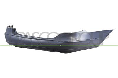 REAR BUMPER-PRIMED-WITH PDC HOLES+SENSOR HOLDERS-WITH TOW HOOK COVER