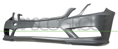 FRONT BUMPER-PRIMED-WITH TOW HOOK COVER-WITH PDC+SENSOR HOLDERS-WITH HEADLAMP WASHER CUTTING MARKS MOD. AMG