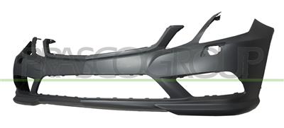 FRONT BUMPER-PRIMED-WITH TOW HOOK COVER-WITH HEADLAMP WASHER HOLES-WITH CUTTING MARKS FOR PDC AND PARK ASSIST MOD. AMG