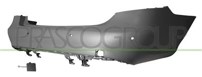 PARAURTI POSTERIORE-CON PRIMER-CON FORI PDC+SUPPORTI-CON PARK ASSIST-CON TAPPO COPRI GANCIO MOD. 4 PORTE