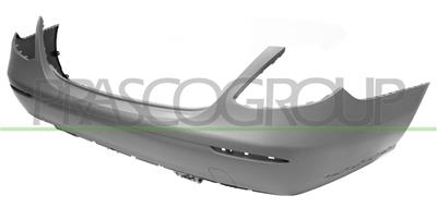 REAR BUMPER-PRIMED-WITH TOW HOOK COVER-WITH MOLDING HOLES-WITH SENSOR CUTTING MARKS PDC AND PARK ASSIST MOD. 4 DOOR LUXURY