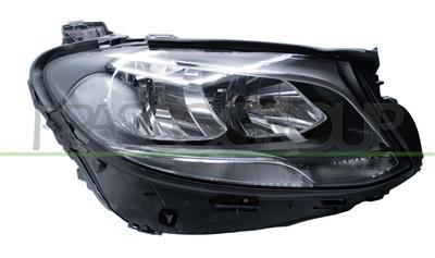 OPTICA DERECHA H7+PY21 ELECTRICA-CON MOTOR-LED-NEGRA