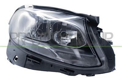 HEADLAMP RIGHT H7+PY21-ELECTRIC-WITH MOTOR-LED-BLACK