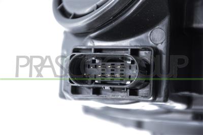 HEADLAMP RIGHT H7+PY21-ELECTRIC-WITH MOTOR-LED-BLACK
