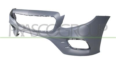 FRONT BUMPER-PRIMED-WITH TOW HOOK COVER-WITH PARK ASSIST+SENSOR HOLDERS