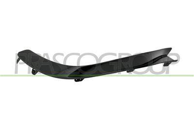 MOLDURA IZQUIERDA PARACHOQUES DELANTERO-NEGRA/BRILLANTE MOD. E63 AMG