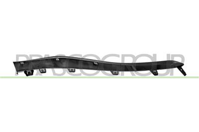 MOLDURA IZQUIERDA PARACHOQUES DELANTERO-NEGRA/BRILLANTE MOD. E63 AMG